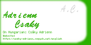 adrienn csaky business card